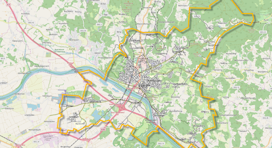 Stadtgrenze Deggendorf Stadtgrenze Deggendorf